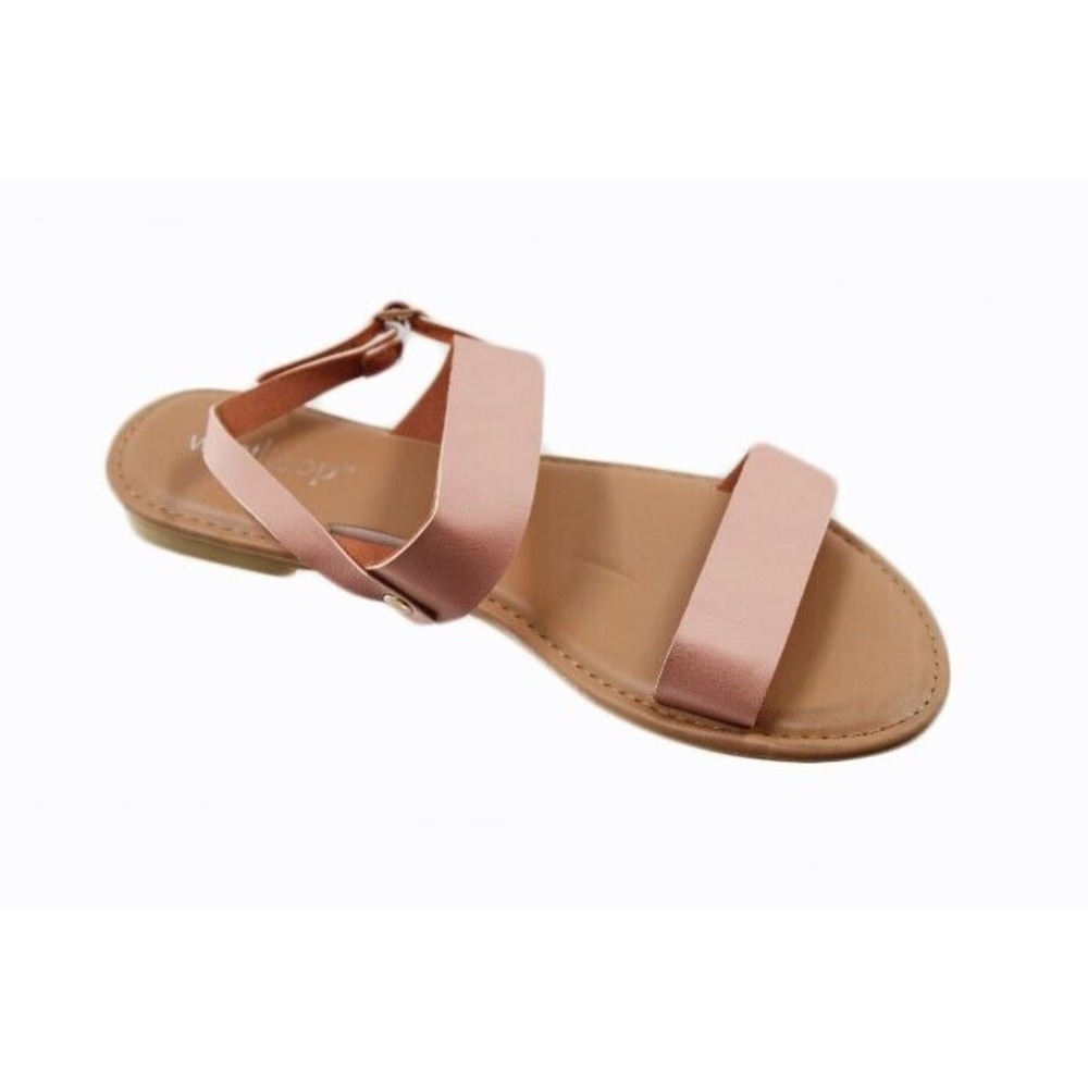 Women Sandals West Loop Women's Pink Double Band Cushioned Insole Size S 5/6